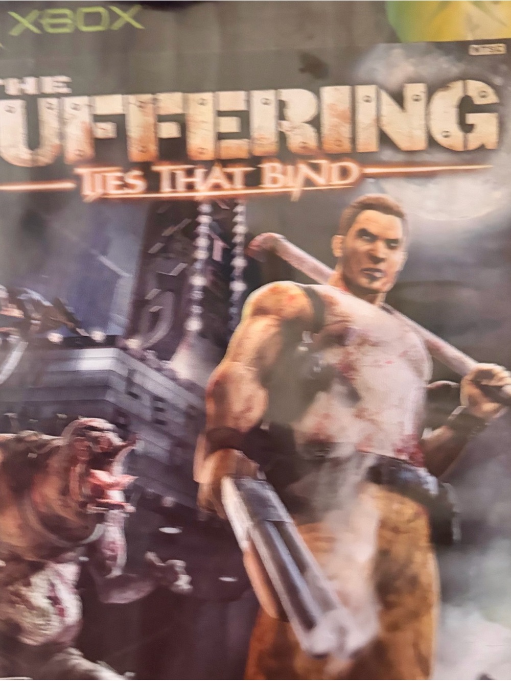 The Suffering: Ties That Bind Video Game - Brown & White Cover Art
